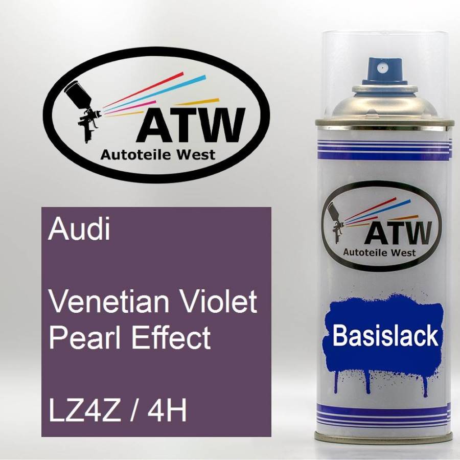 Audi, Venetian Violet Pearl Effect, LZ4Z / 4H: 400ml Sprühdose, von ATW Autoteile West.